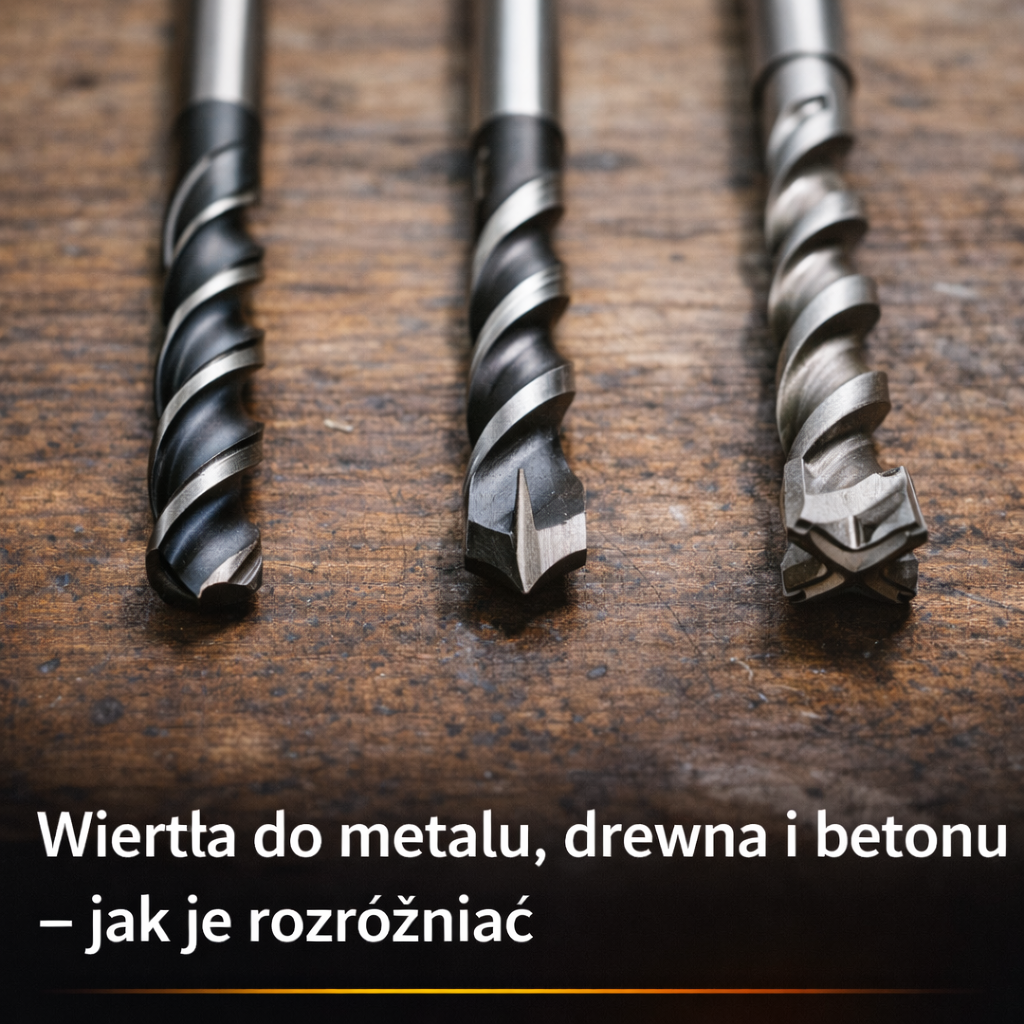 Wiertła do metalu, drewna i betonu